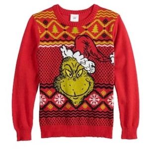 Grinch Christmas Sweater Kids